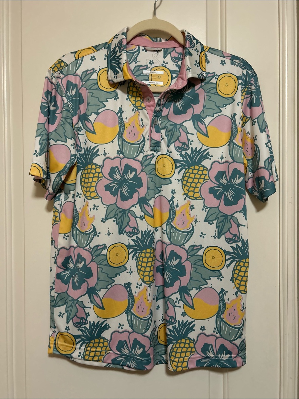 ⛳️🦢Swannies Golf ⛳️🦢Aloha Mens Golf Tropical Short Sleeve Tee 🦢⛳️
